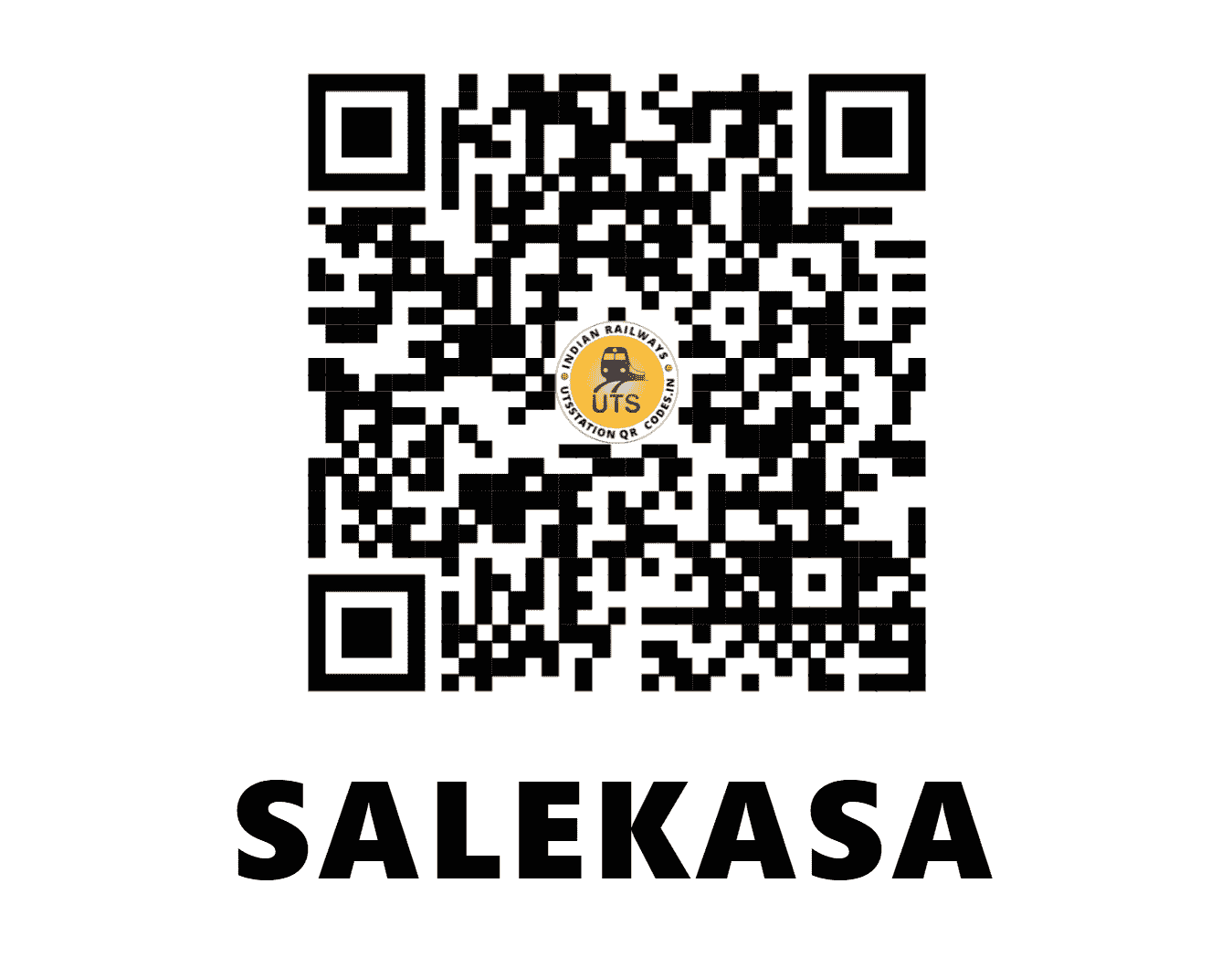 UTS QR Code for SALEKASA - SKS - SB (MAHARASHTRA)