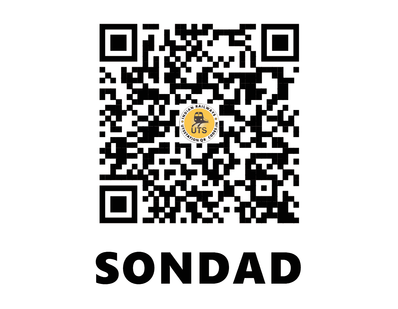 UTS QR Code for SONDAD - SNV - SB (MAHARASHTRA)