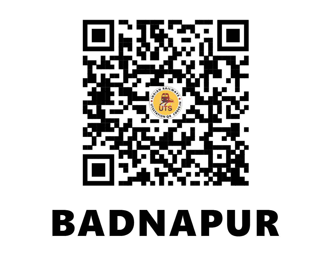 UTS QR Code for BADNAPUR - BDU - SC (MAHARASHTRA)