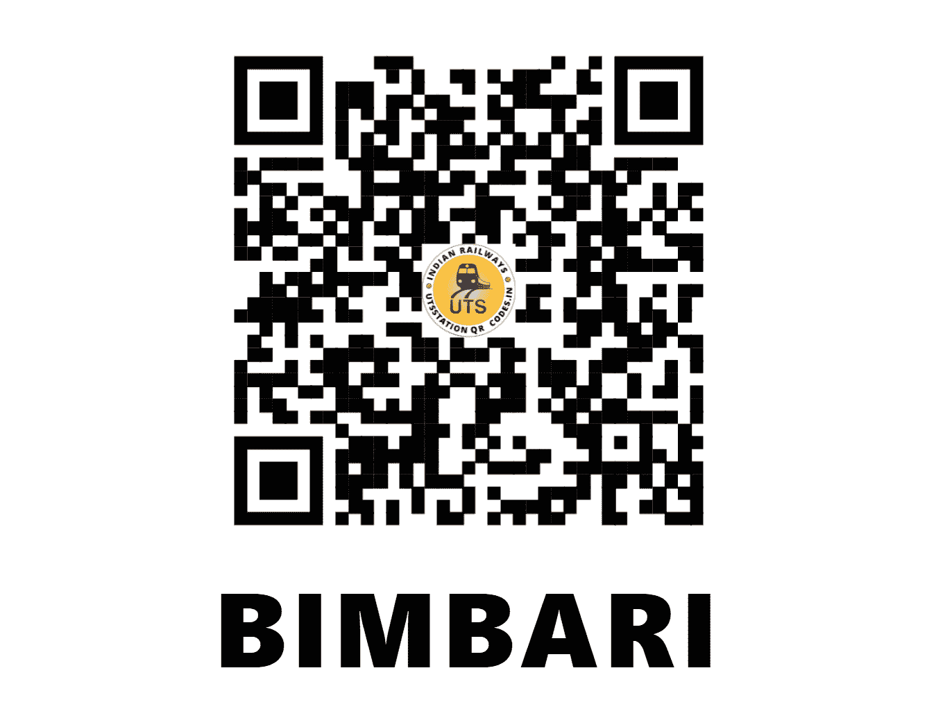 UTS QR Code for BIMBARI - BMBE - SC (MAHARASHTRA)