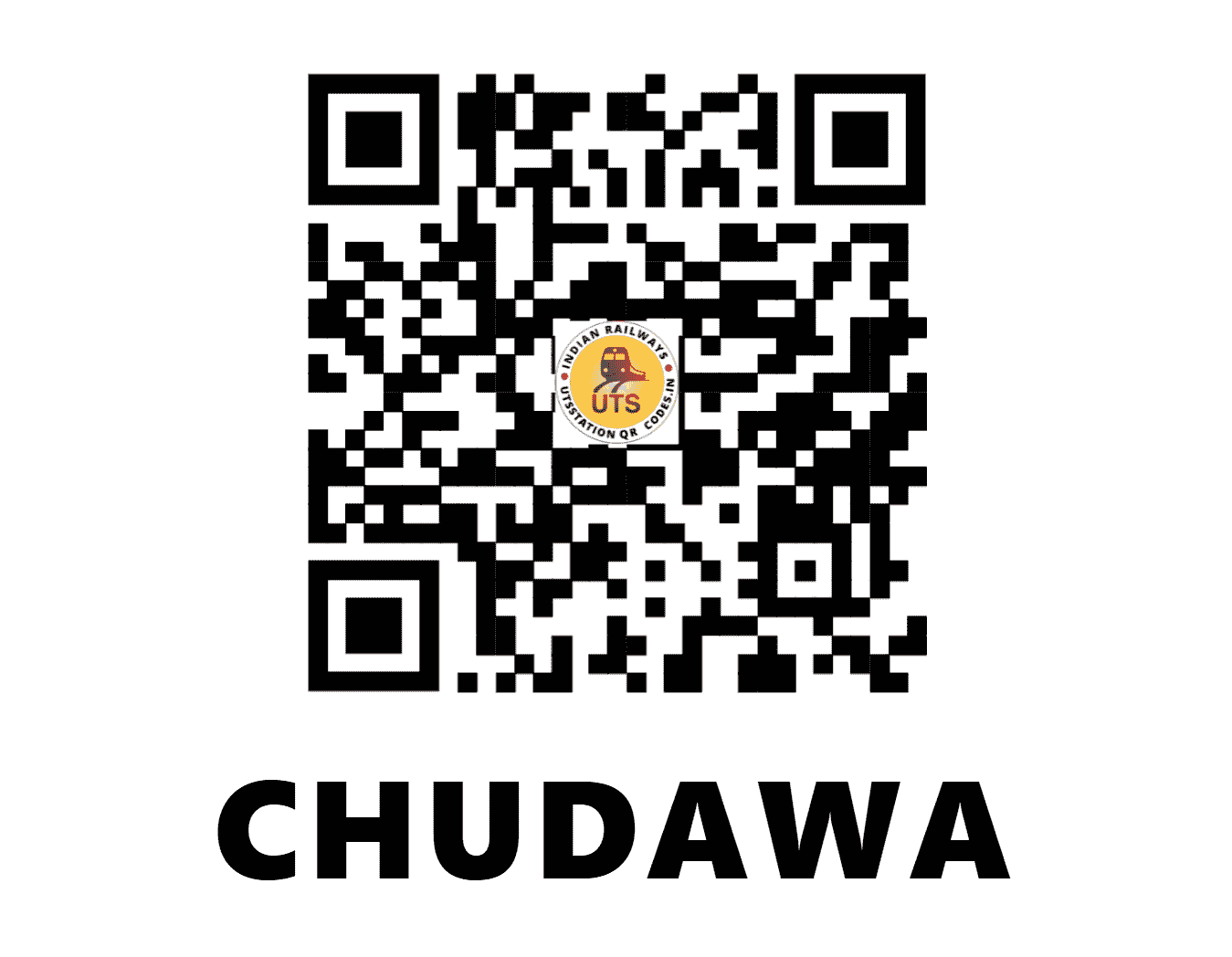 UTS QR Code for CHUDAWA - CRU - SC (MAHARASHTRA)