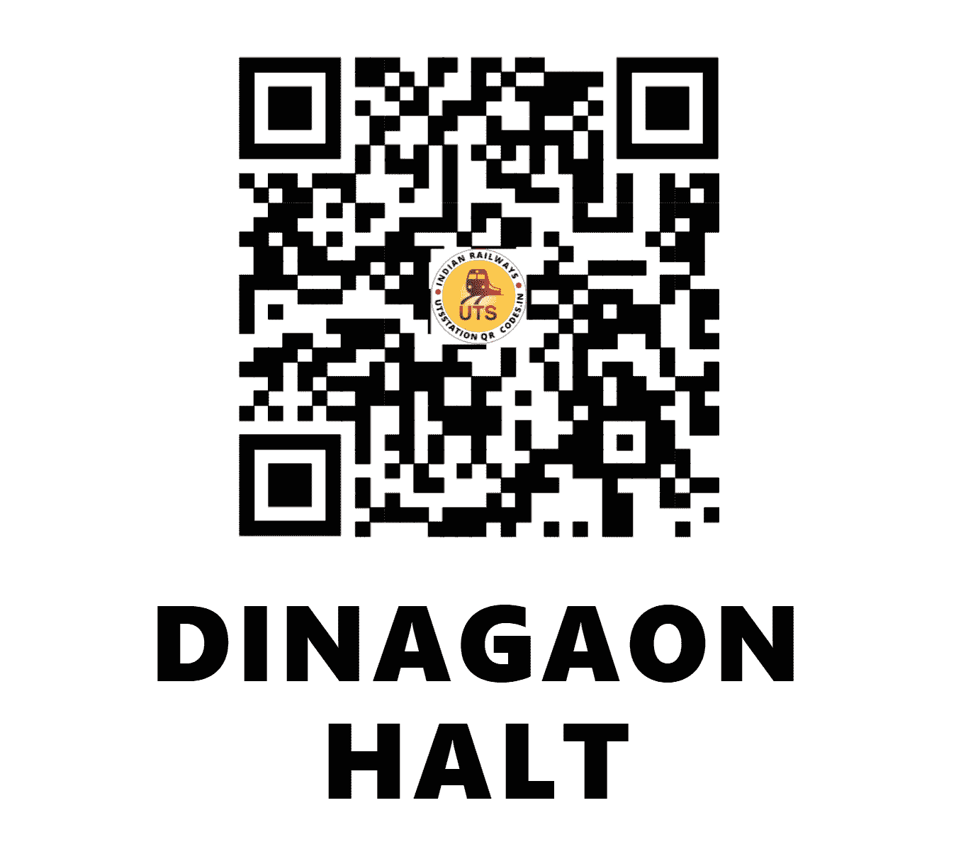 UTS QR Code for DINAGAON HALT - DIQ - SC (MAHARASHTRA)