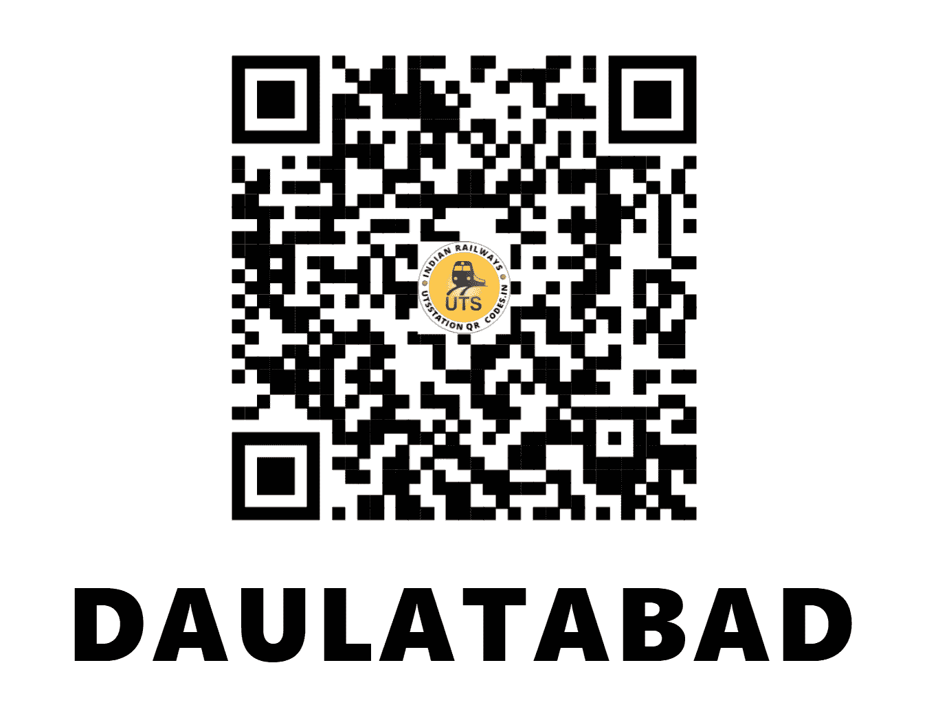 UTS QR Code for DAULATABAD - DLB - SC (MAHARASHTRA)