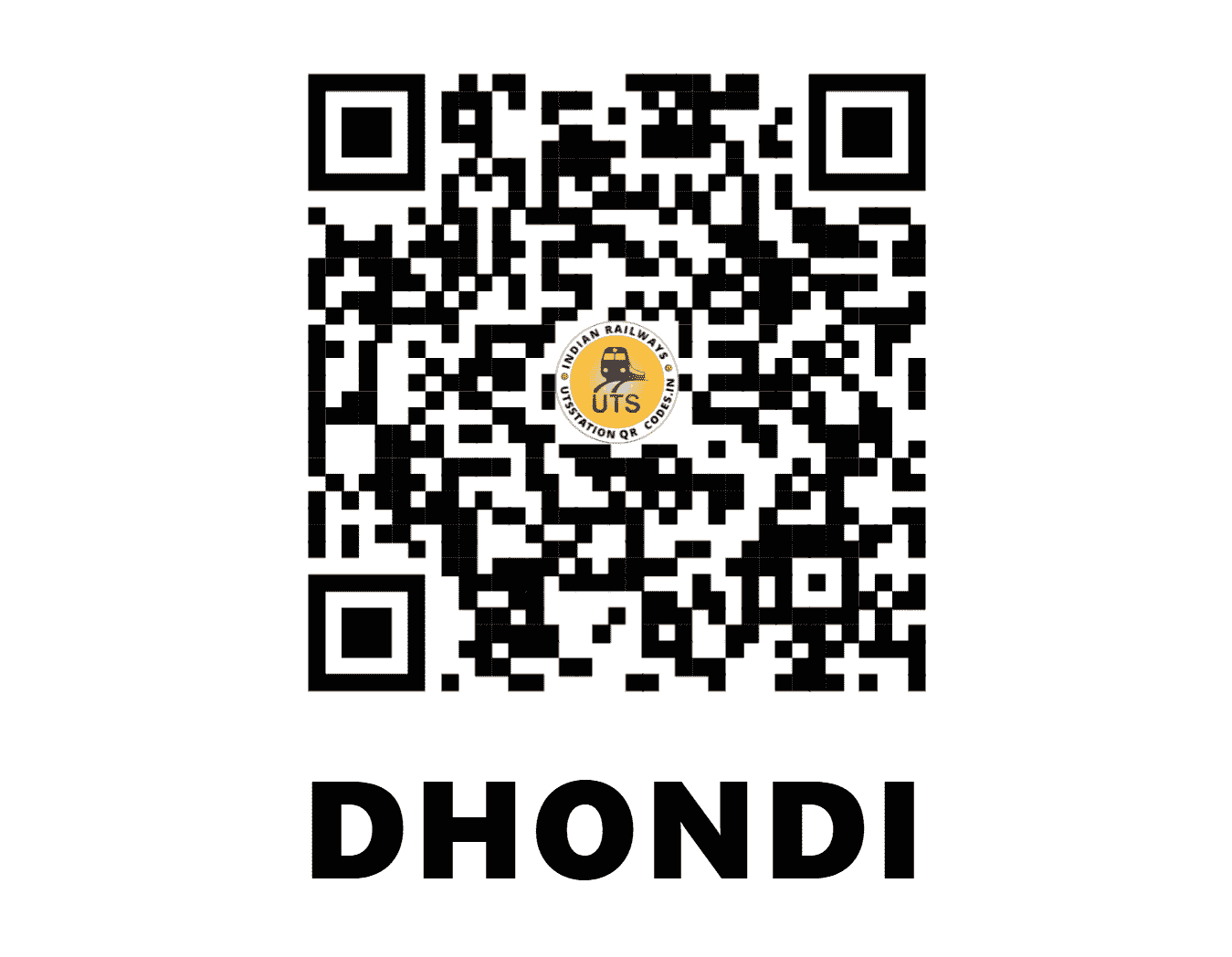 UTS QR Code for DHONDI - DNDI - SC (MAHARASHTRA)
