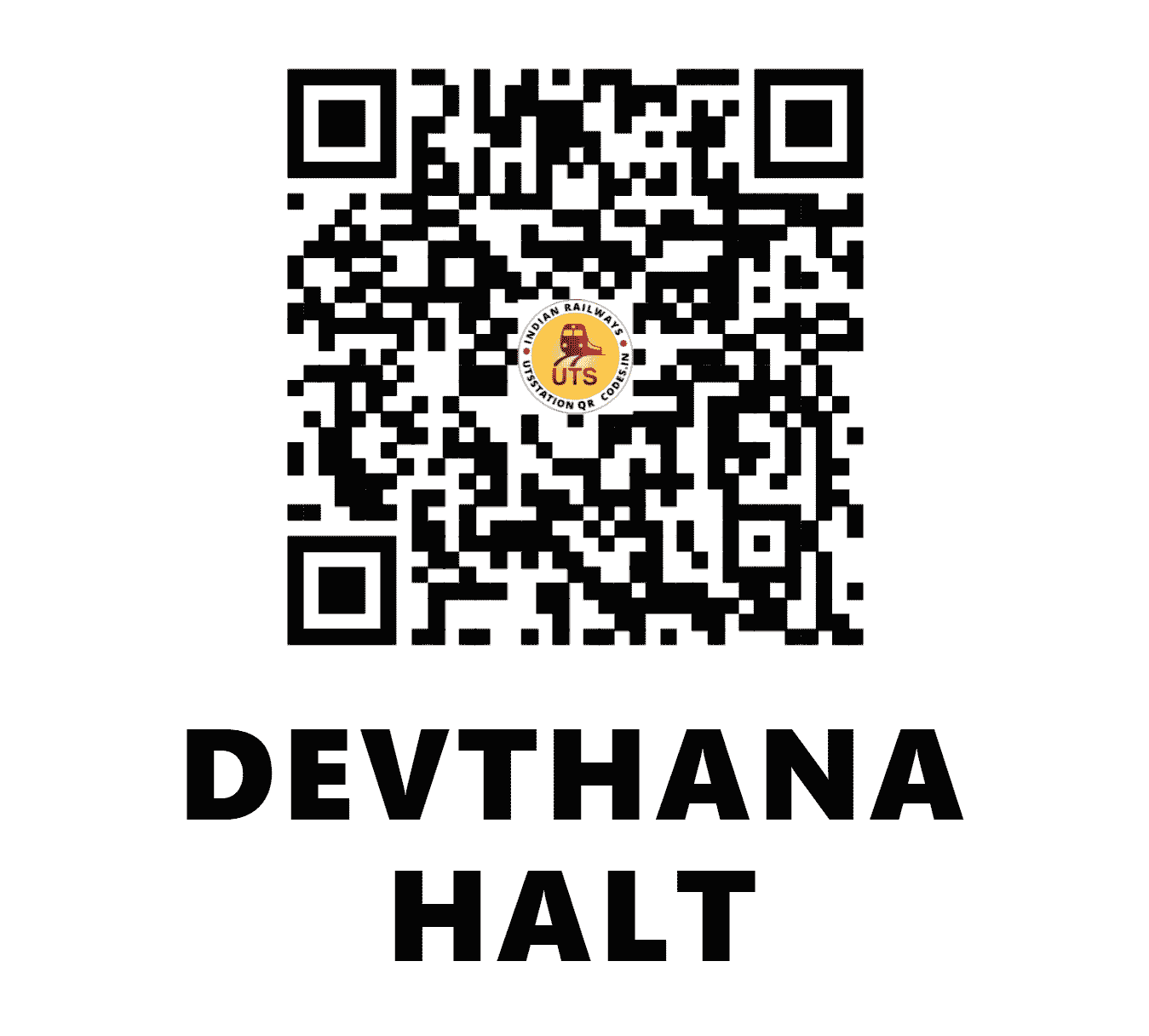 UTS QR Code for DEVTHANA HALT - DVN - SC (MAHARASHTRA)