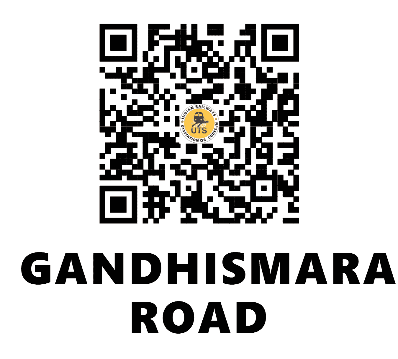 UTS QR Code for GANDHISMARAK ROAD - GSX - SC (MAHARASHTRA)