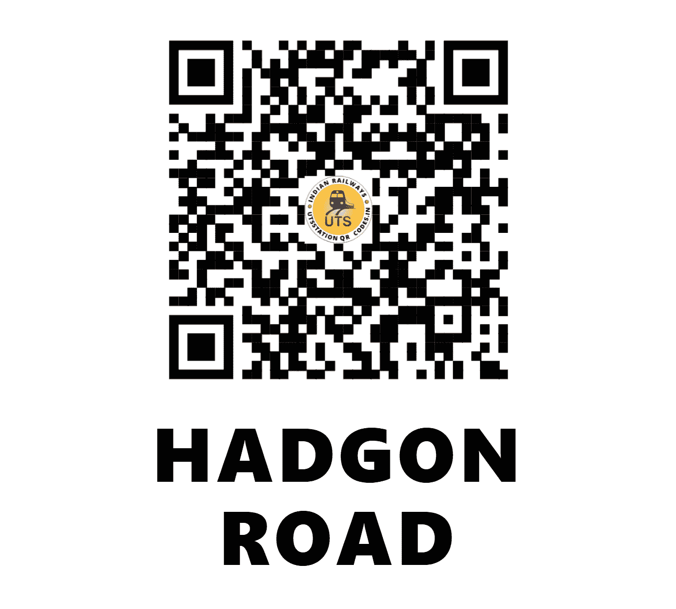 UTS QR Code for HADGON ROAD - HDGR - SC (MAHARASHTRA)