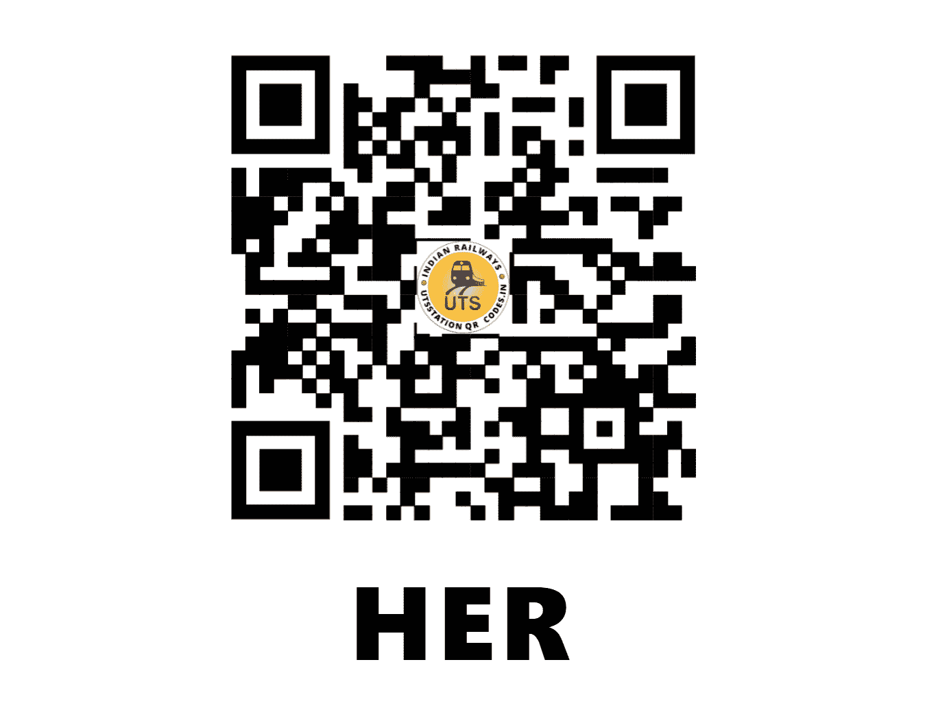 UTS QR Code for HER - HER - SC (MAHARASHTRA)