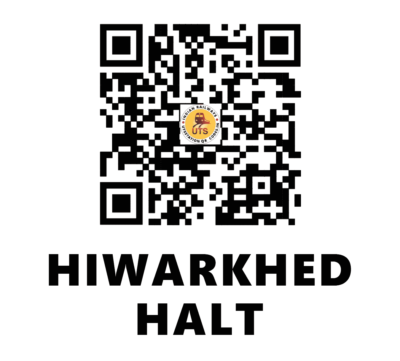 UTS QR Code for HIWARKHED HALT - HKR - SC (MAHARASHTRA)