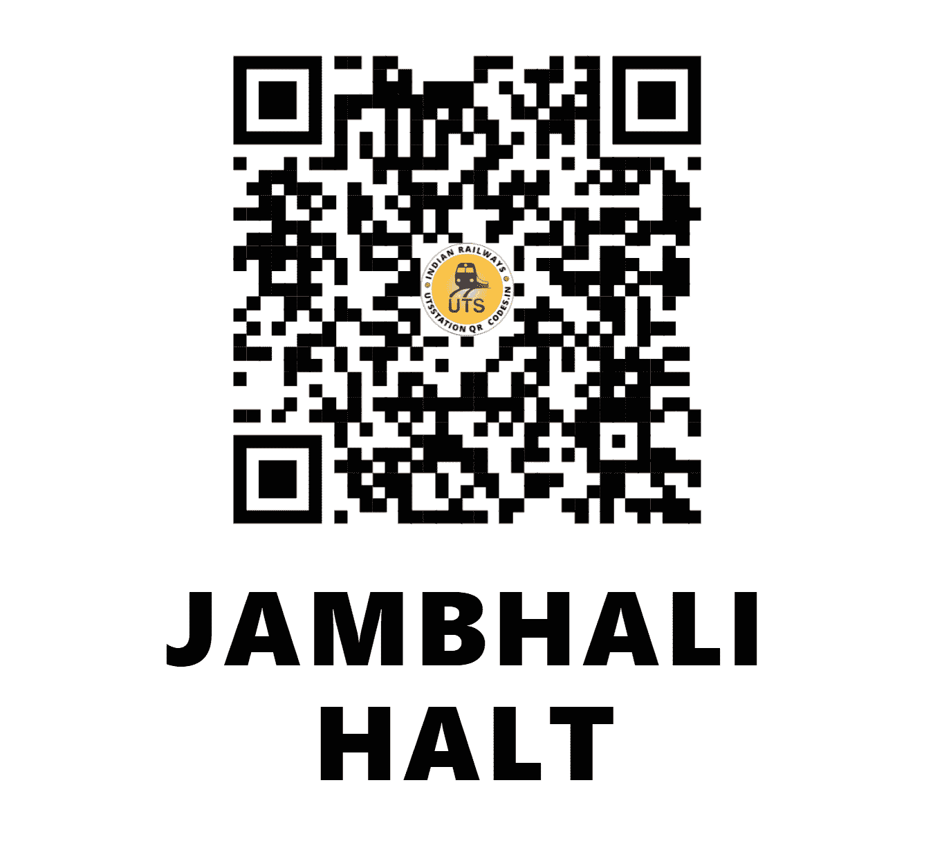 UTS QR Code for JAMBHALI HALT - JMBL - SC (MAHARASHTRA)