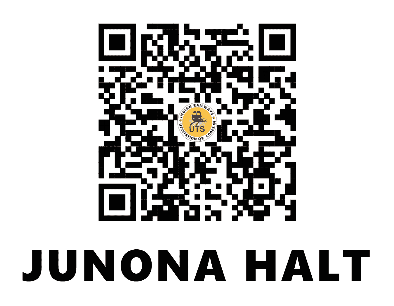 UTS QR Code for JUNONA HALT - JUNX - SC (MAHARASHTRA)
