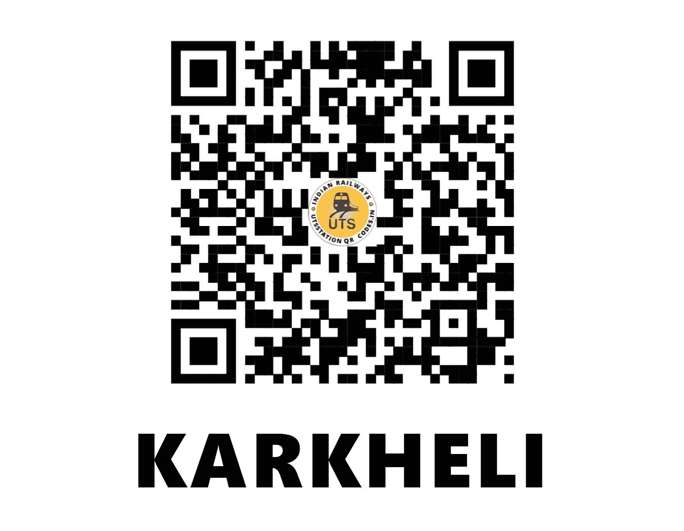 UTS QR Code for KARKHELI - KEK - SC (MAHARASHTRA)
