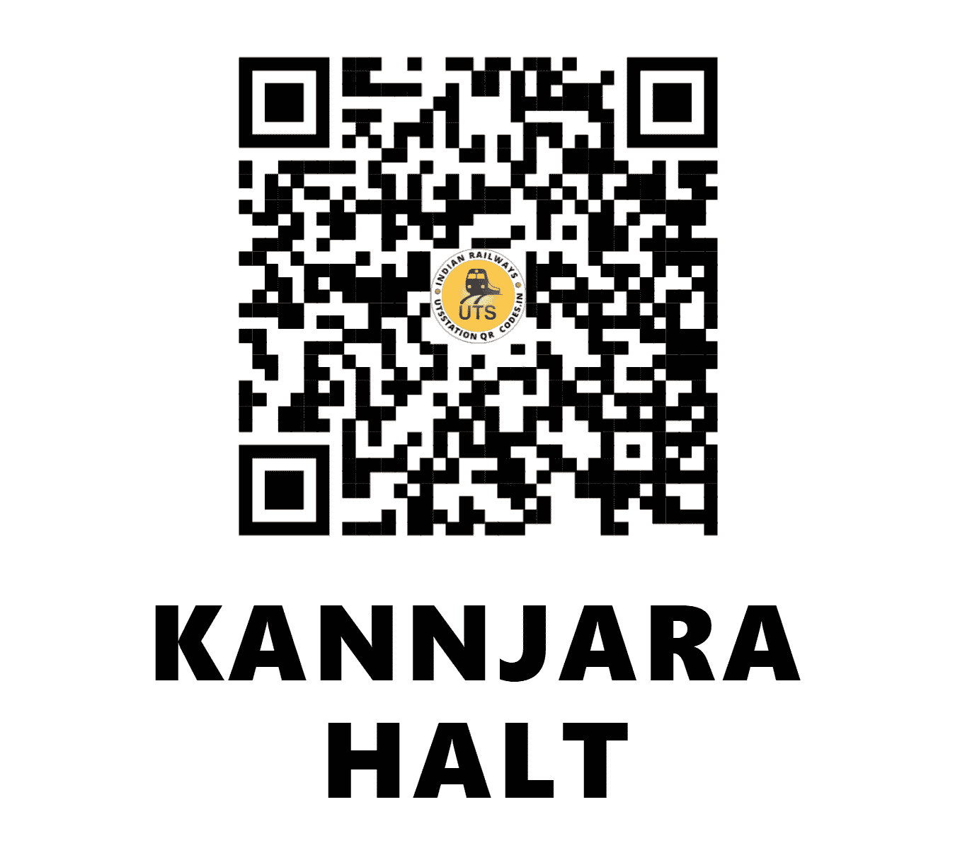 UTS QR Code for KANNJARA HALT - KNJJ - SC (MAHARASHTRA)