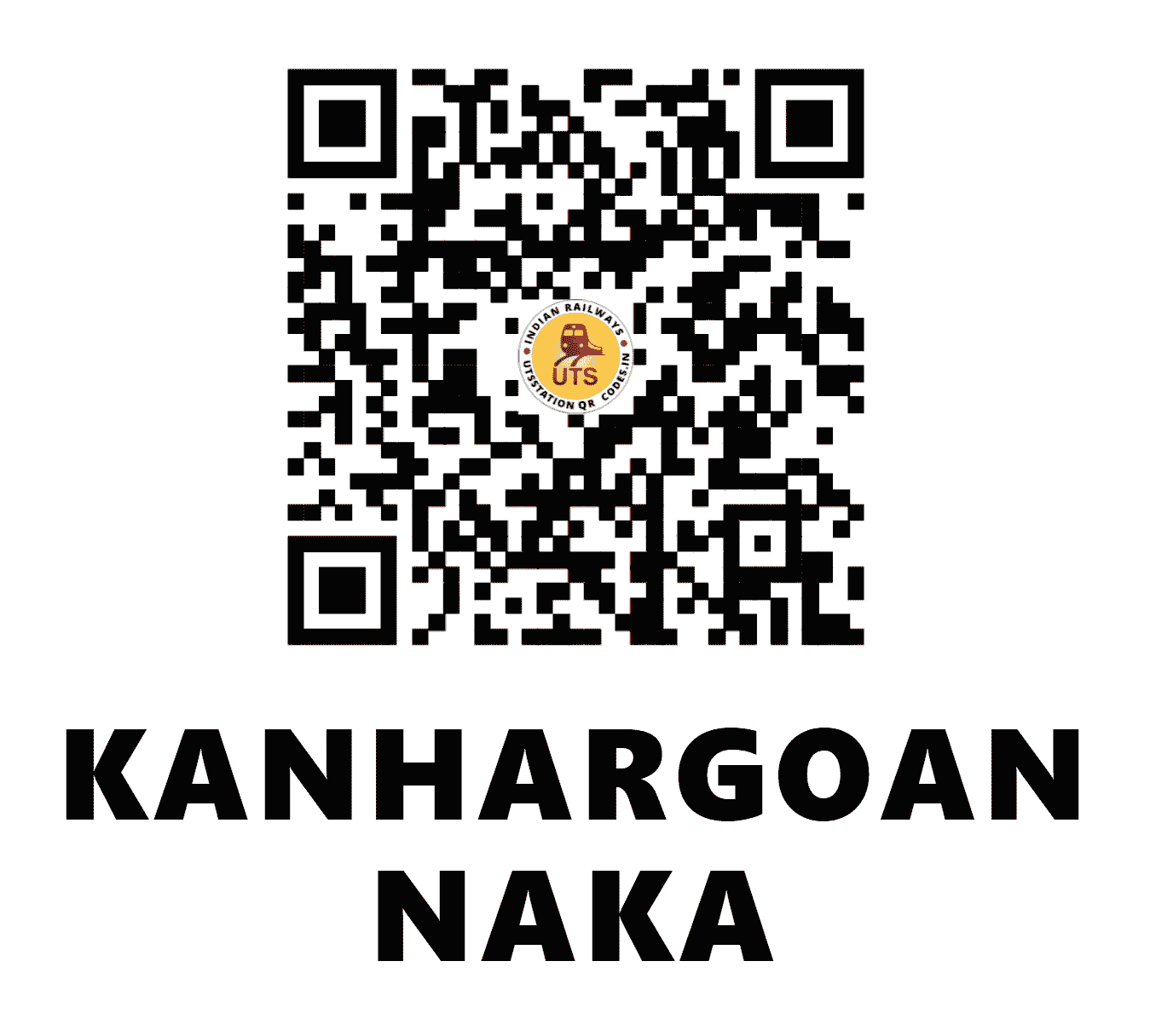 UTS QR Code for KANHARGOAN NAKA - KNRG - SC (MAHARASHTRA)