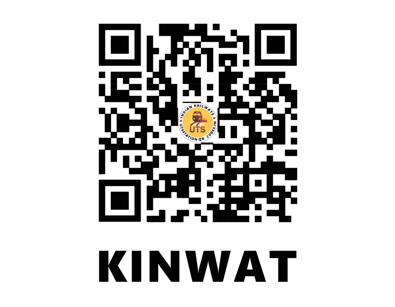 UTS QR Code for KINWAT - KNVT - SC (MAHARASHTRA)