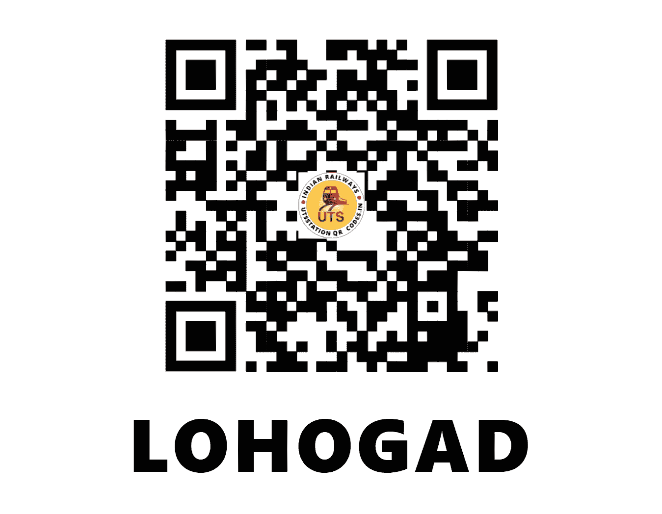 UTS QR Code for LOHOGAD - LHD - SC (MAHARASHTRA)