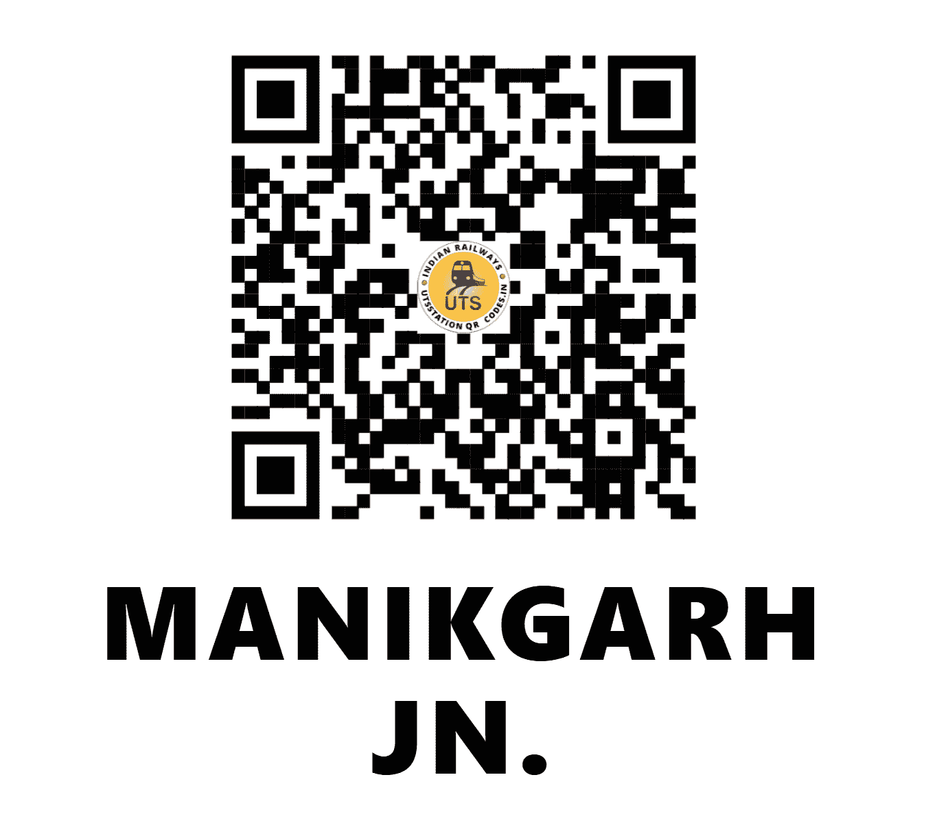 UTS QR Code for MANIKGARH JN. - MAGH - SC (MAHARASHTRA)