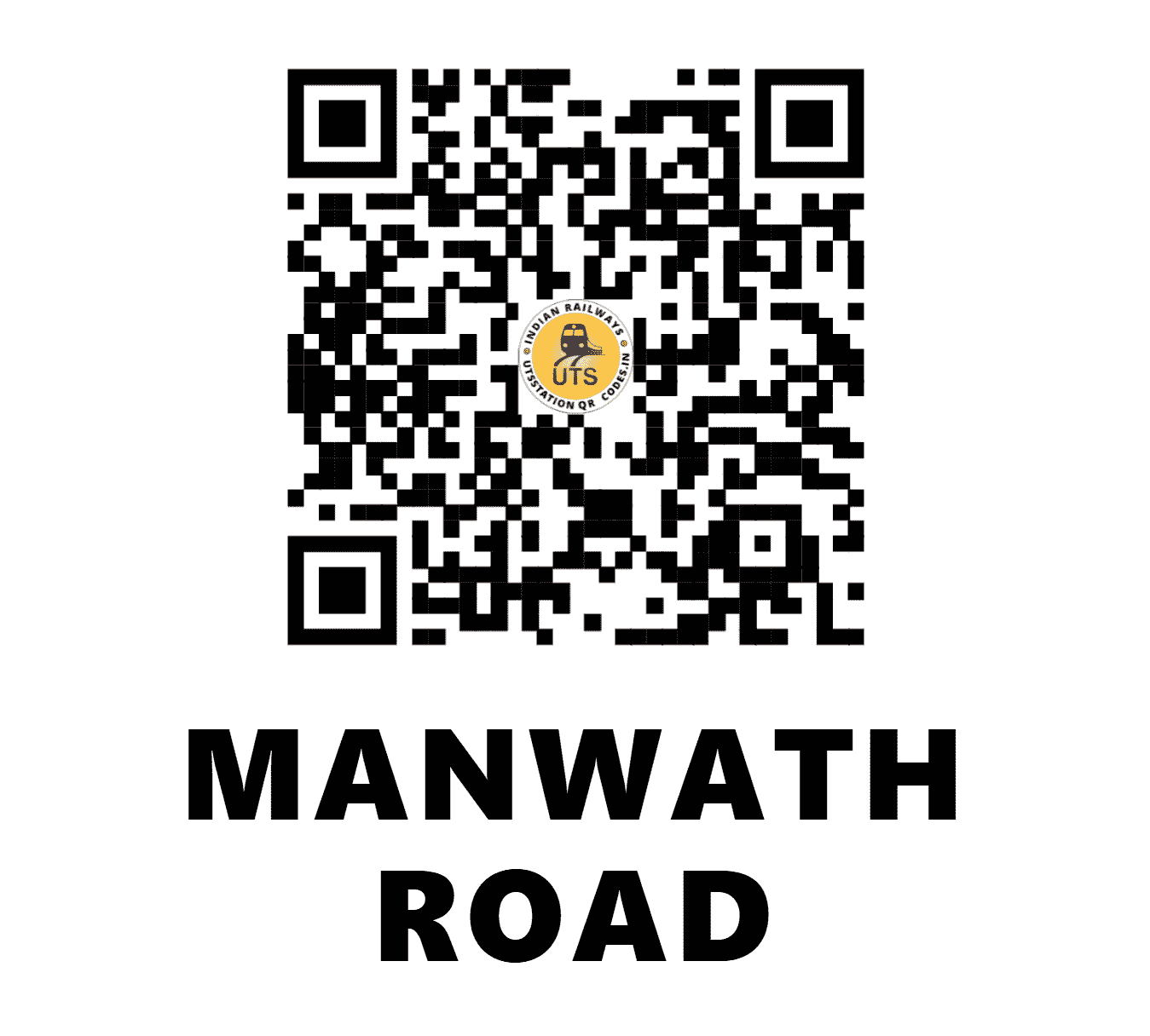 UTS QR Code for MANWATH ROAD - MVO - SC (MAHARASHTRA)
