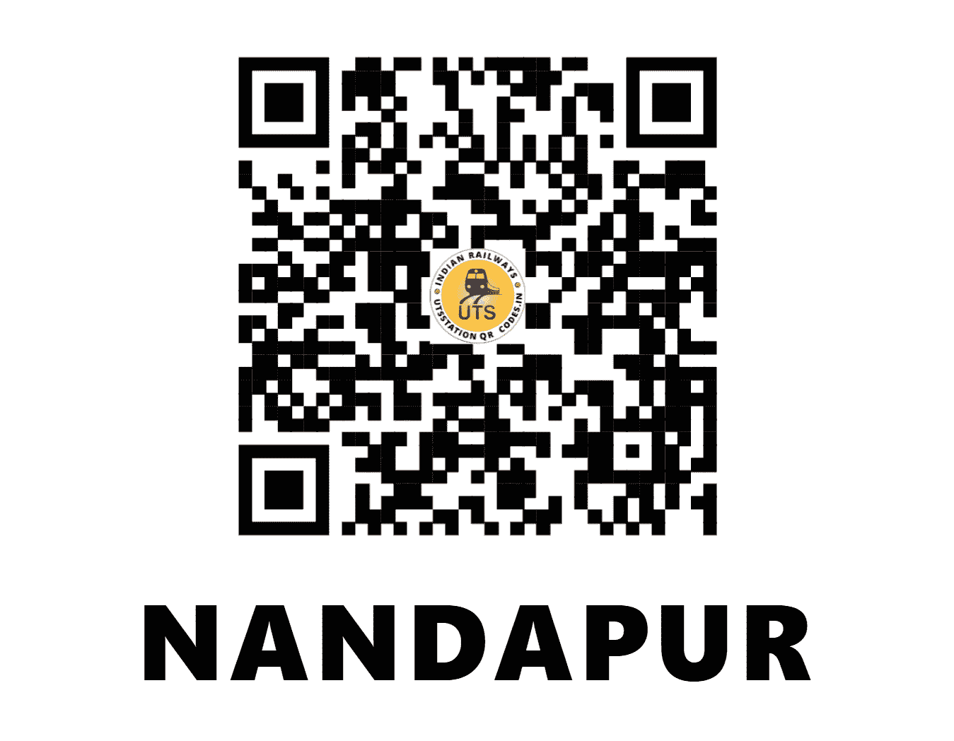 UTS QR Code for NANDAPUR - NDPR - SC (MAHARASHTRA)