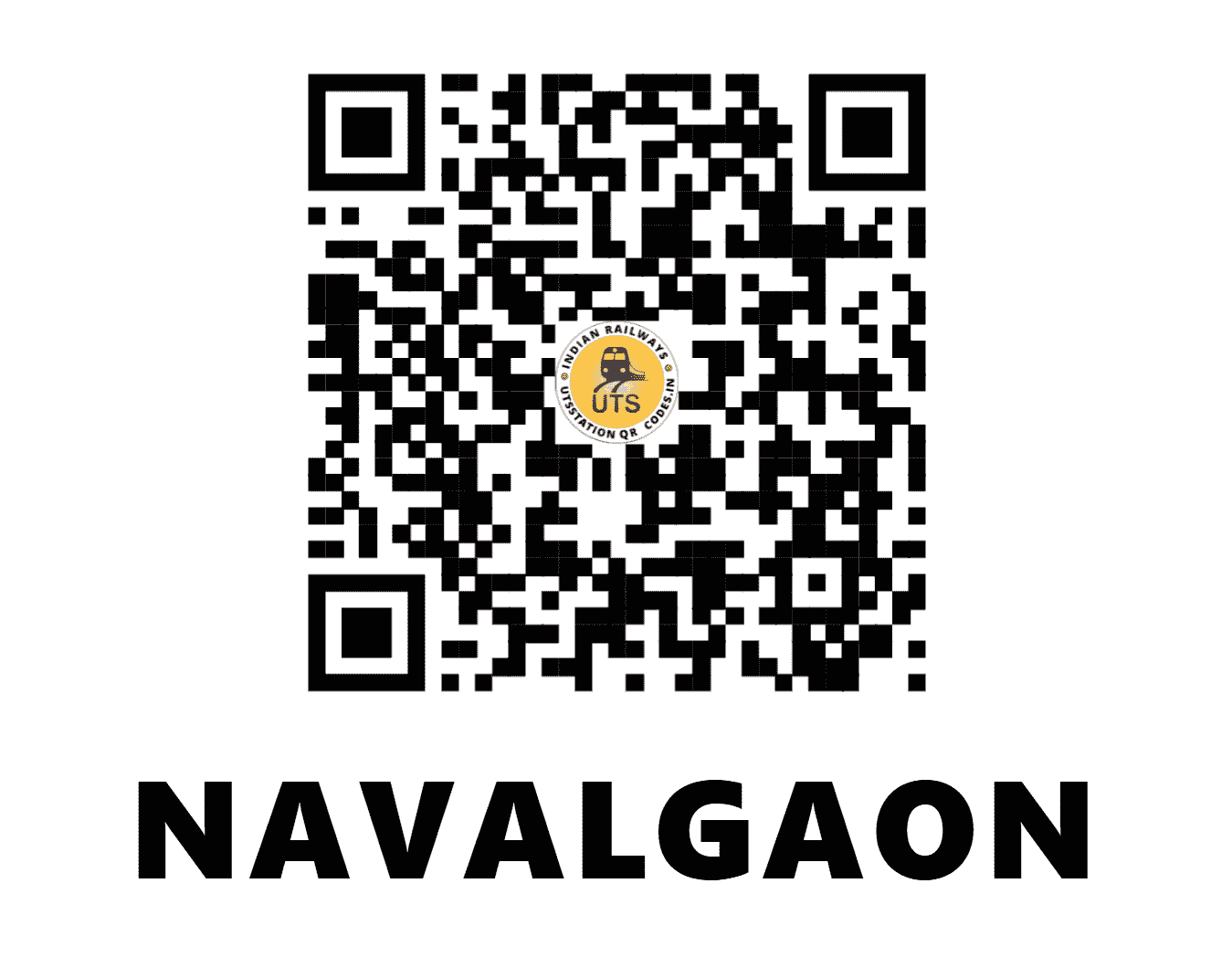 UTS QR Code for NAVALGAON - NVLN - SC (MAHARASHTRA)