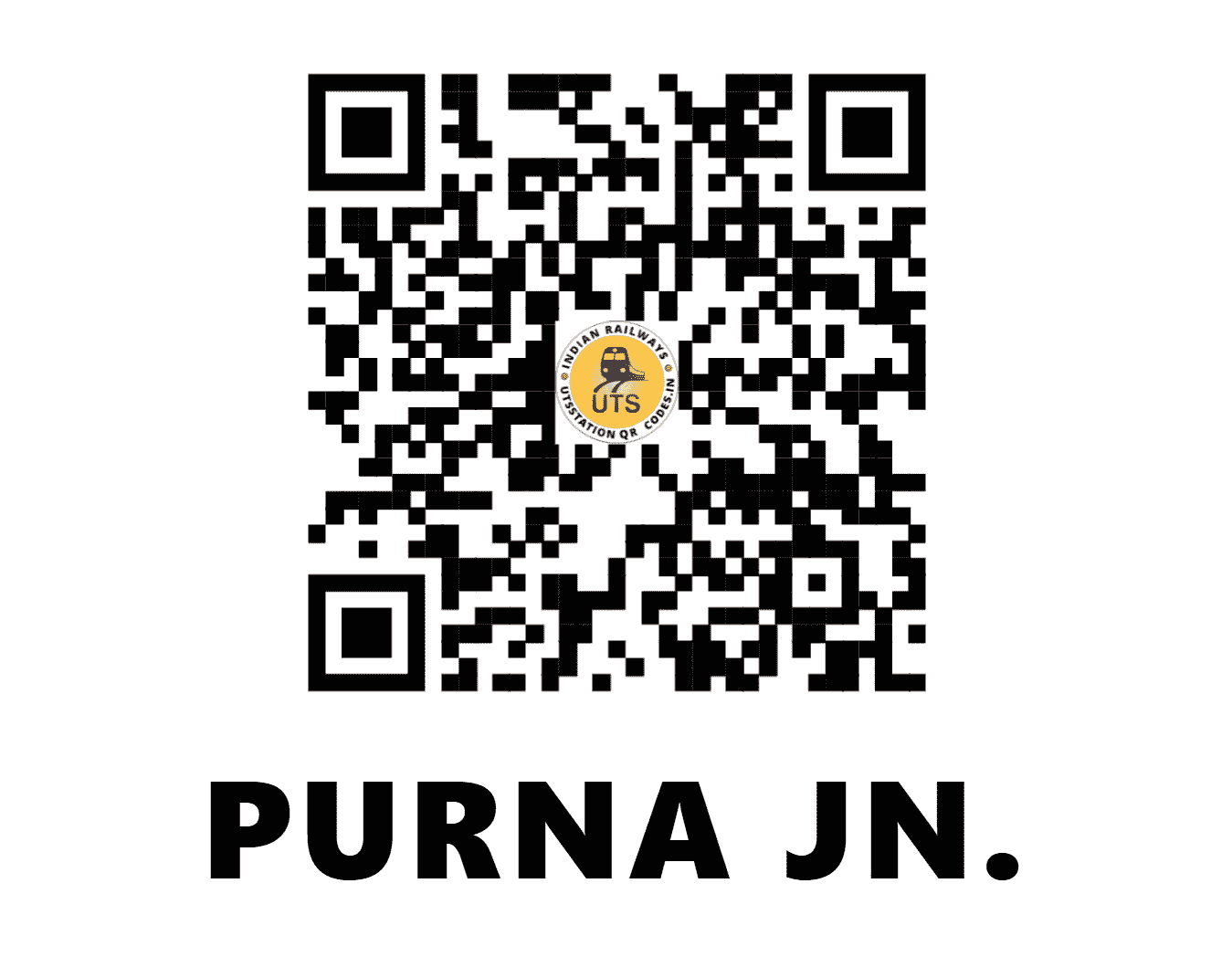 UTS QR Code for PURNA JN. - PAU - SC (MAHARASHTRA)