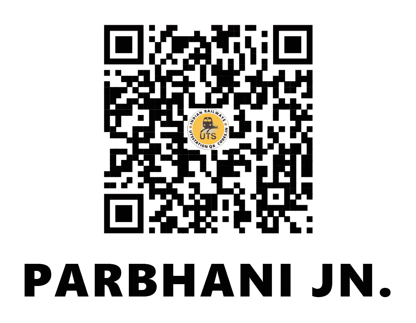 UTS QR Code for PARBHANI JN. - PBN - SC (MAHARASHTRA)