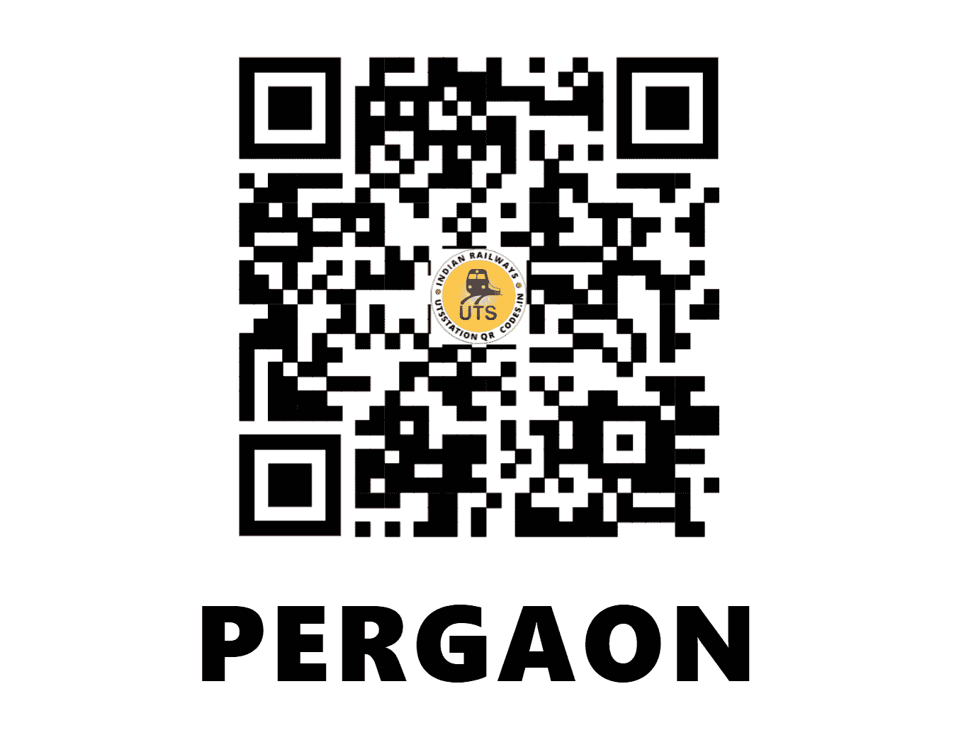 UTS QR Code for PERGAON - PG - SC (MAHARASHTRA)