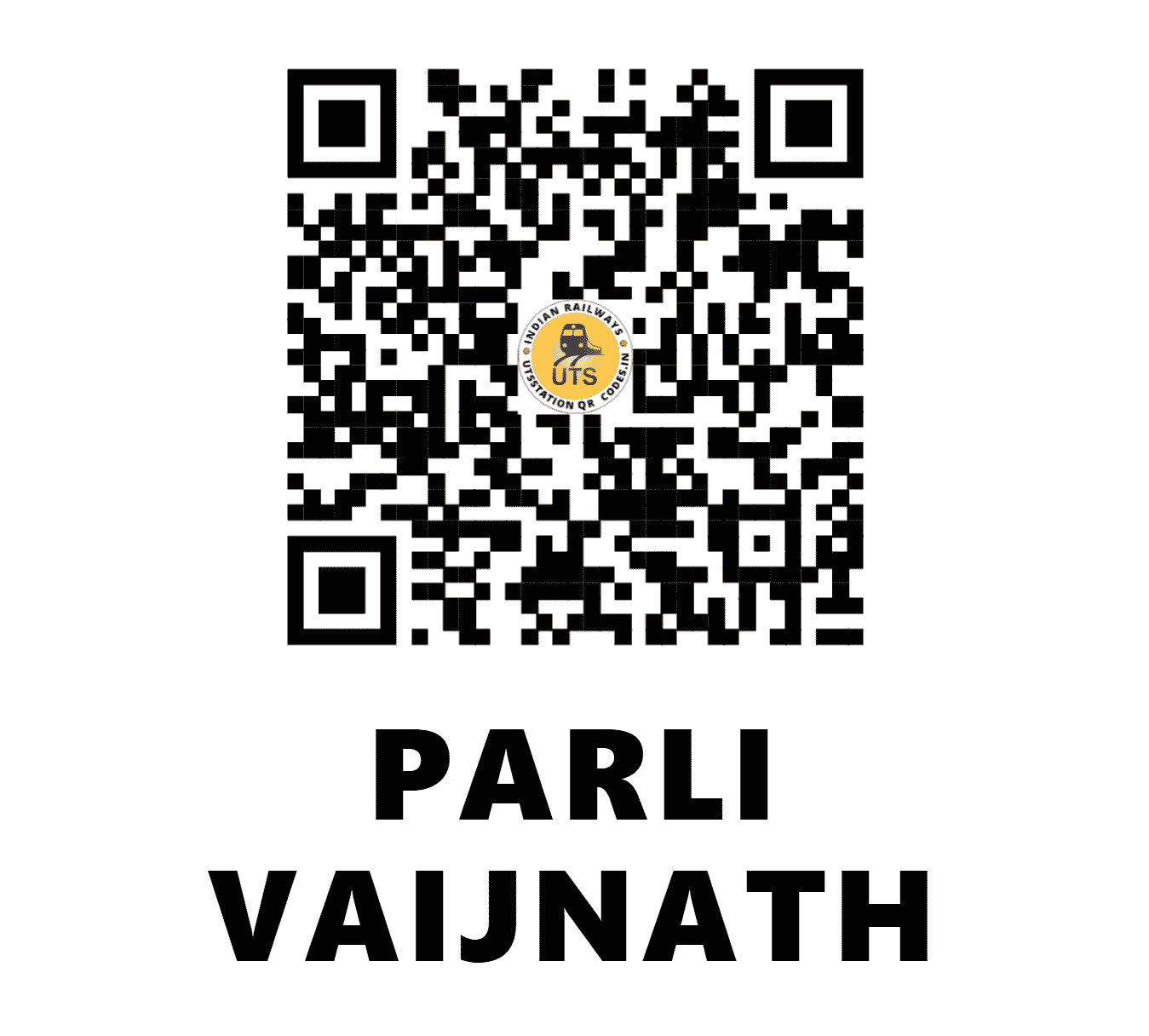 UTS QR Code for PARLI VAIJNATH - PRLI - SC (MAHARASHTRA)