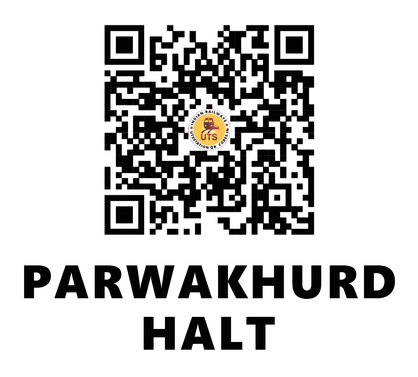 UTS QR Code for PARWAKHURD HALT - PRWA - SC (MAHARASHTRA)