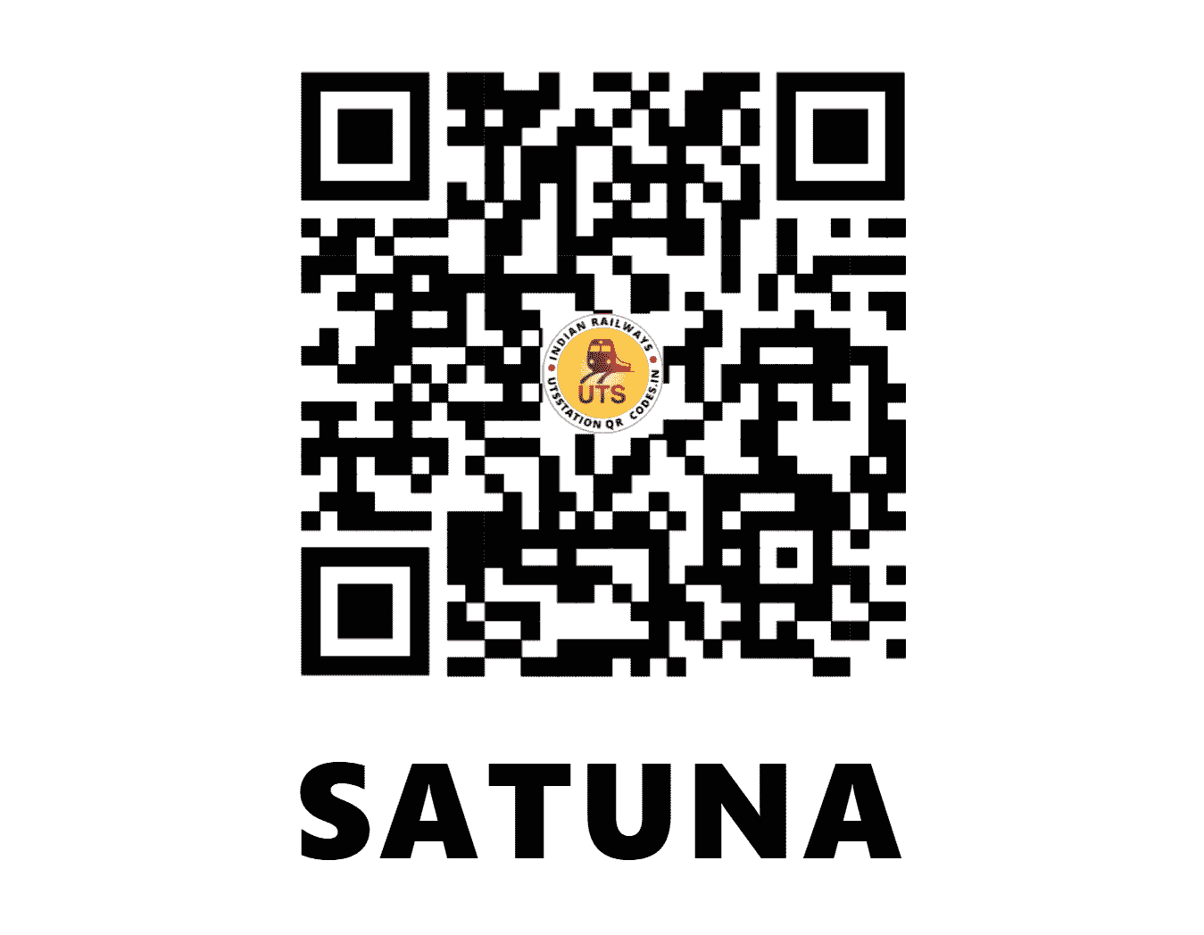 UTS QR Code for SATUNA - SCO - SC (MAHARASHTRA)