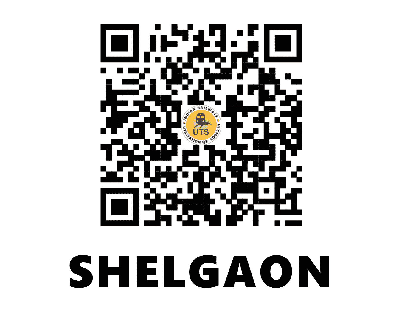 UTS QR Code for SHELGAON - SLGH - SC (MAHARASHTRA)