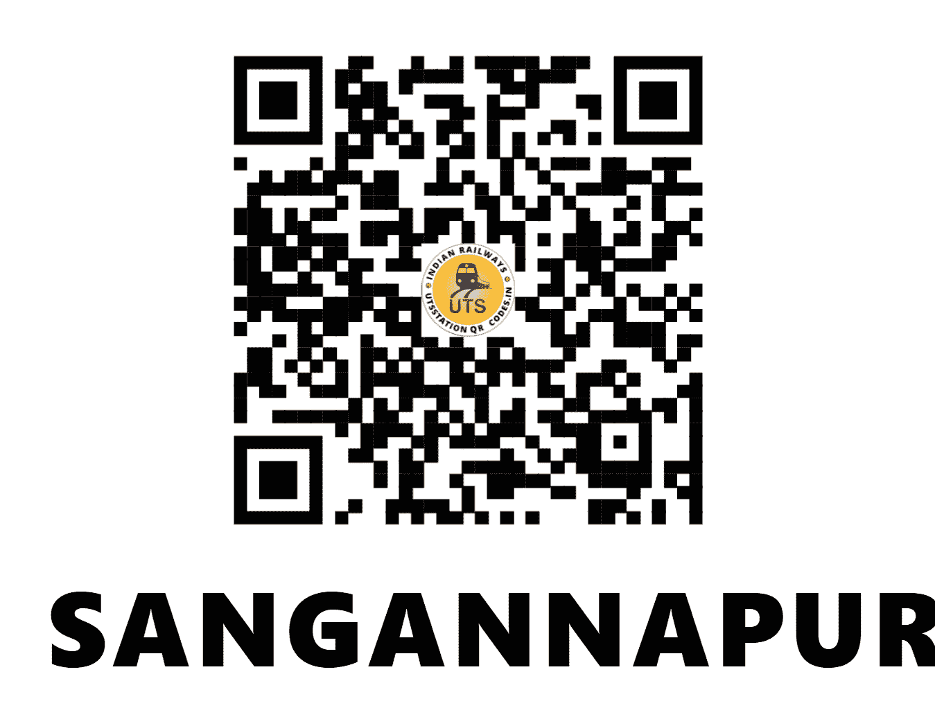 UTS QR Code for SANGANNAPUR - SNGR - SC (MAHARASHTRA)