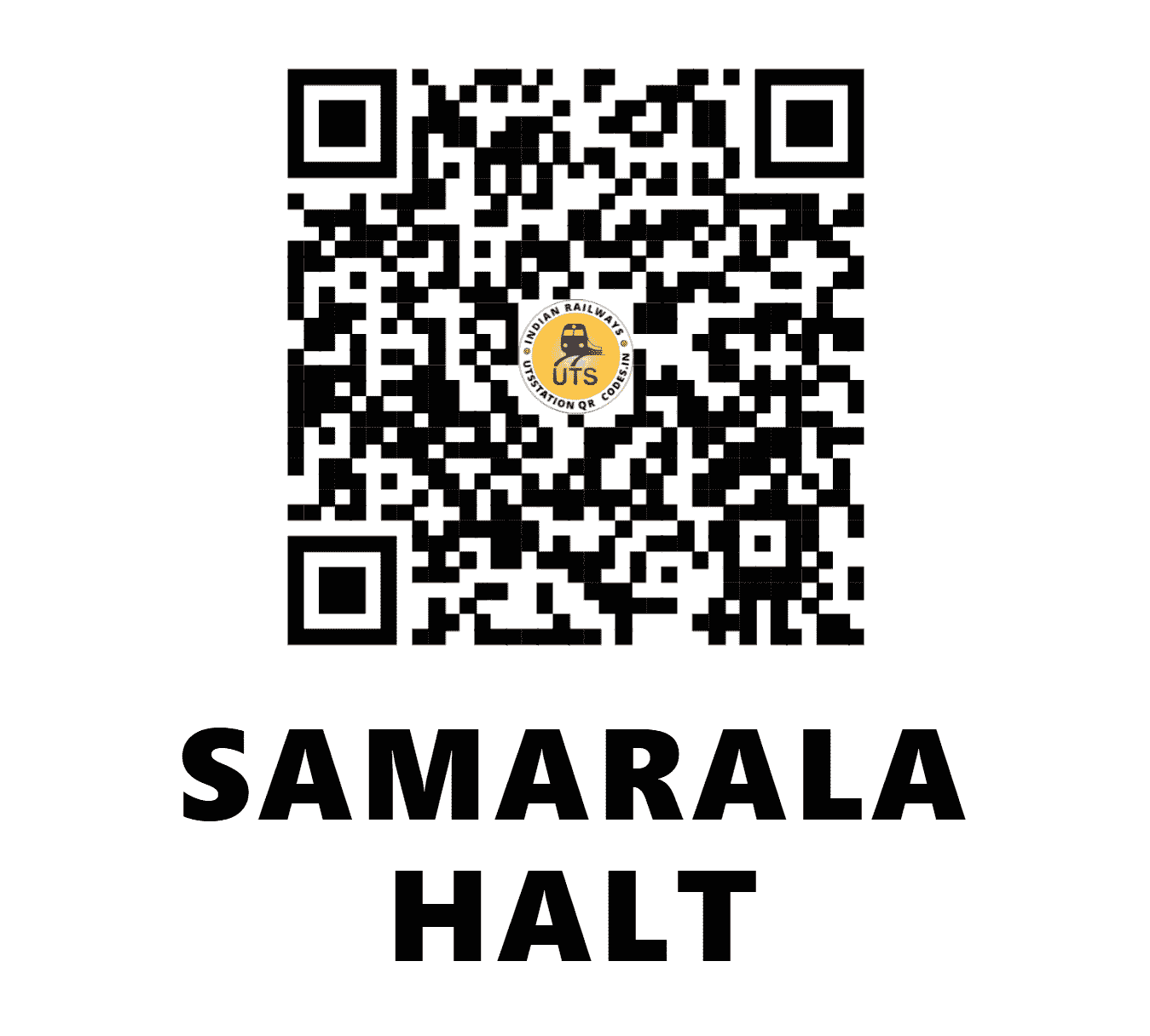 UTS QR Code for SAMARALA HALT - SQE - SC (MAHARASHTRA)
