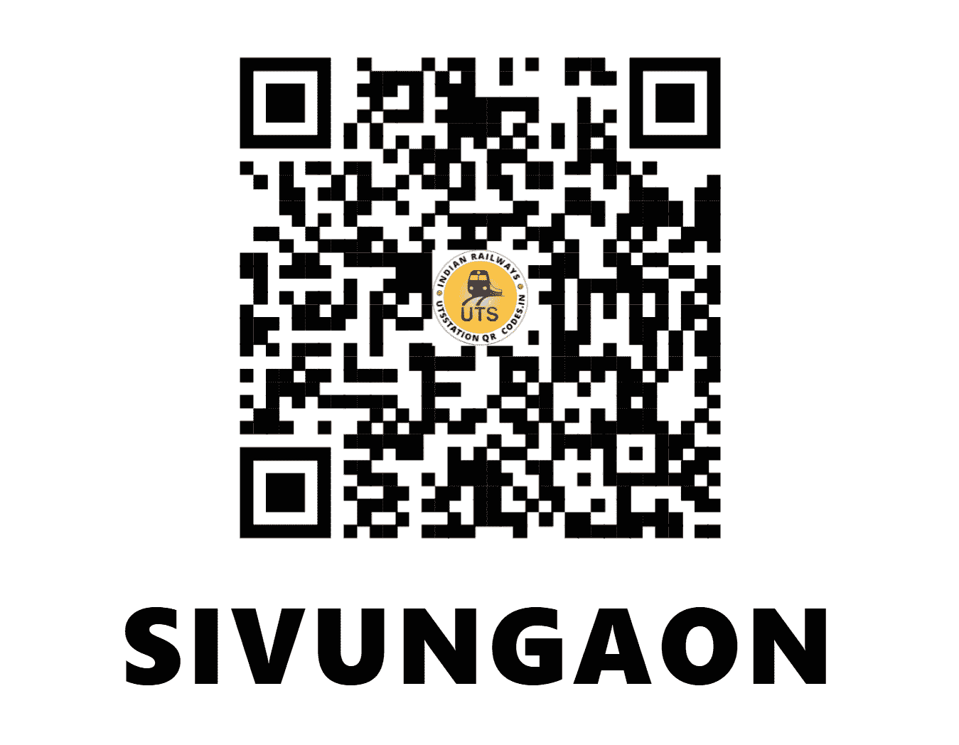 UTS QR Code for SIVUNGAON - SVN - SC (MAHARASHTRA)