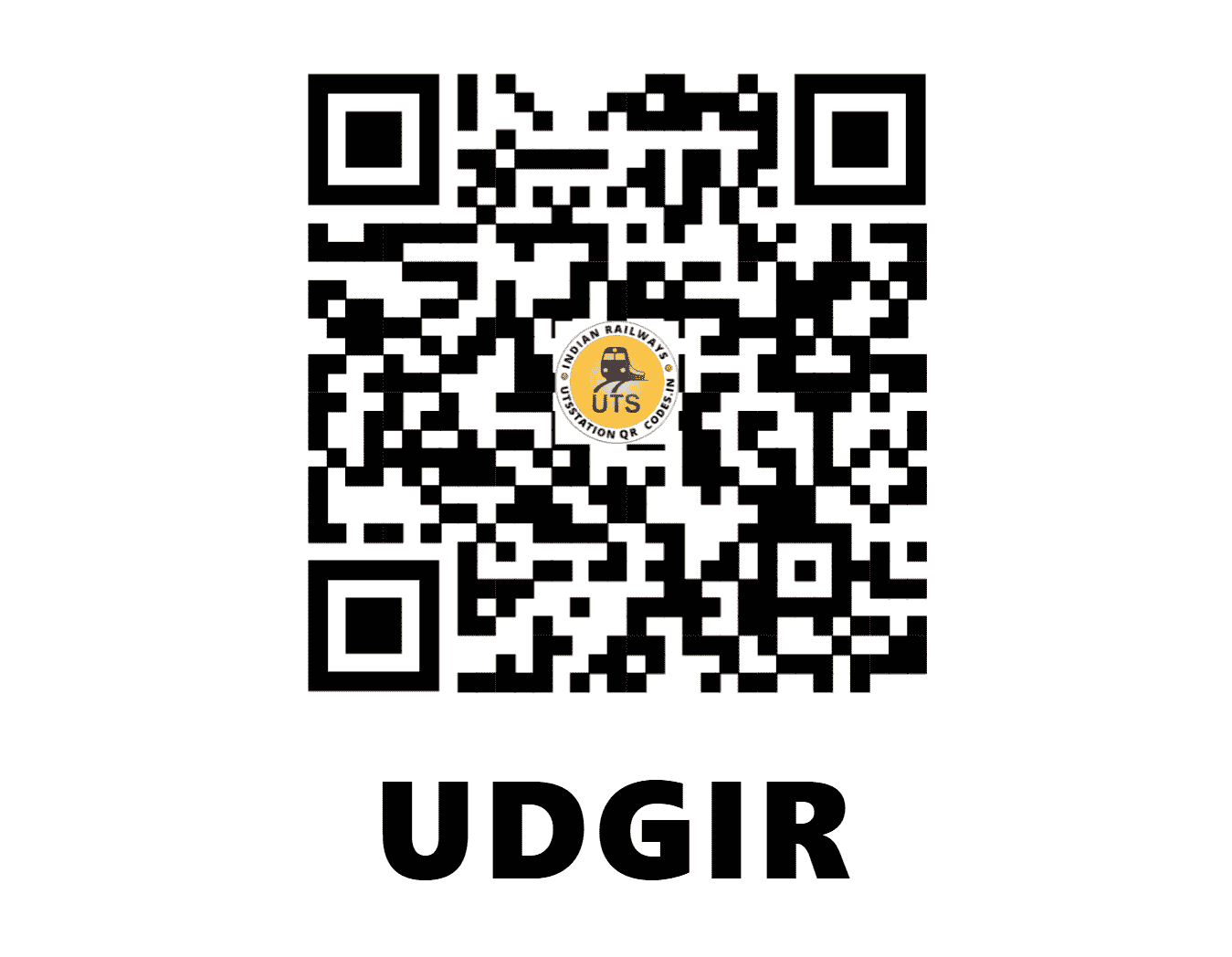 UTS QR Code for UDGIR - UDGR - SC (MAHARASHTRA)