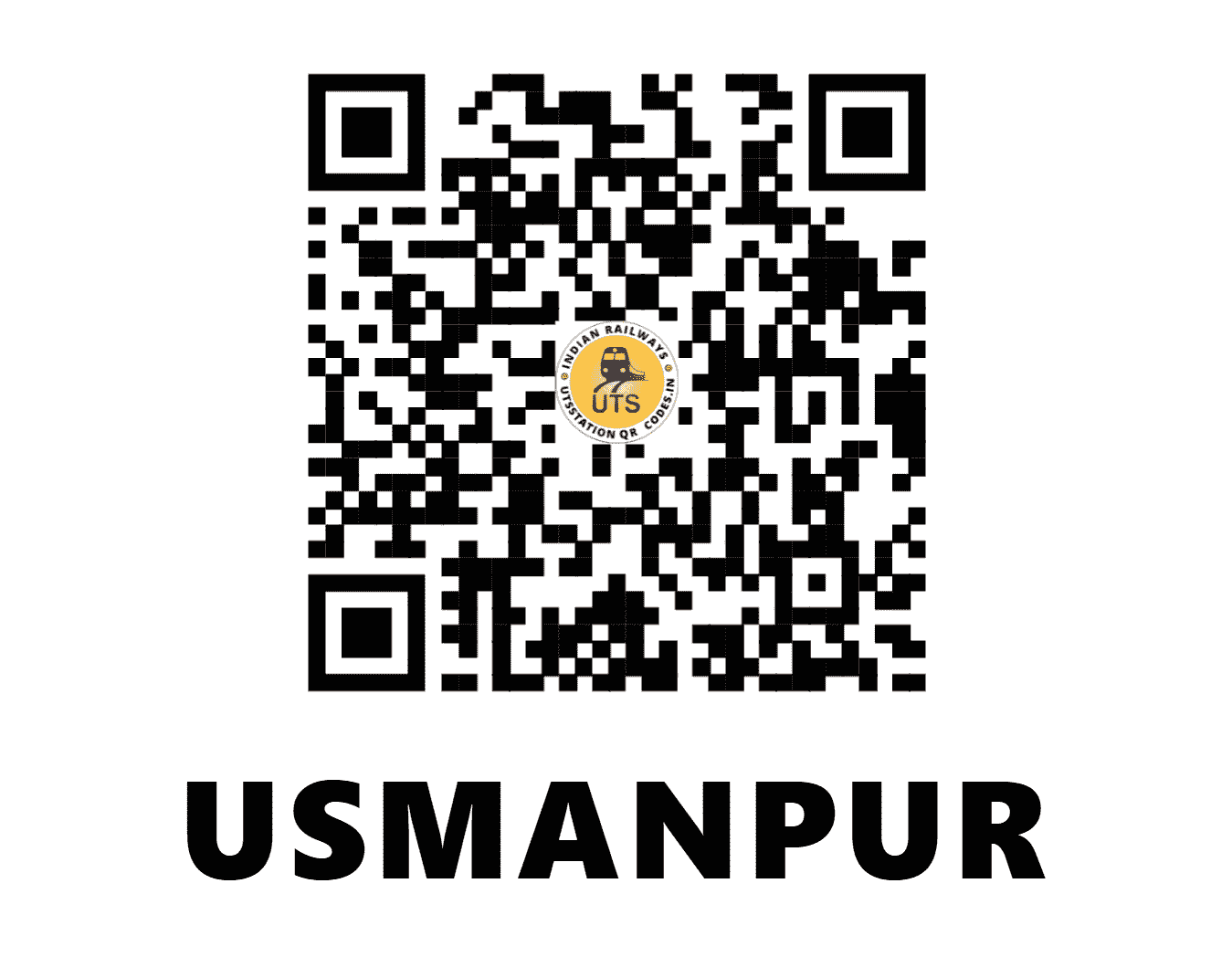 UTS QR Code for USMANPUR - UPR - SC (MAHARASHTRA)