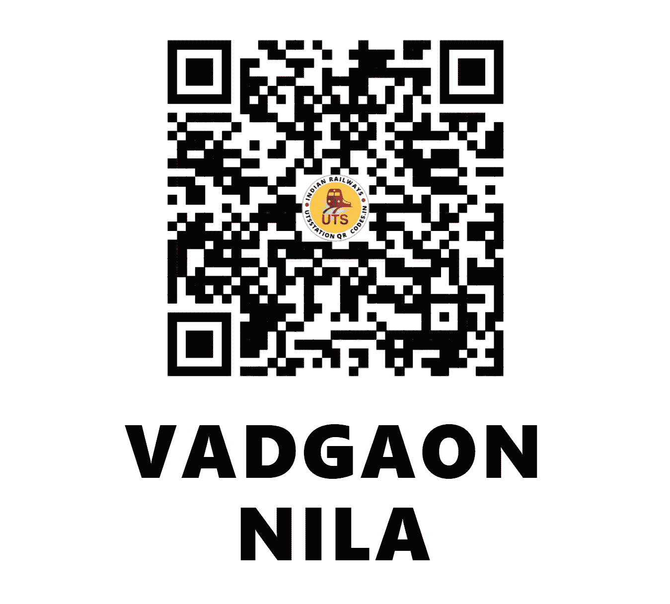 UTS QR Code for VADGAON NILA - WDN - SC (MAHARASHTRA)