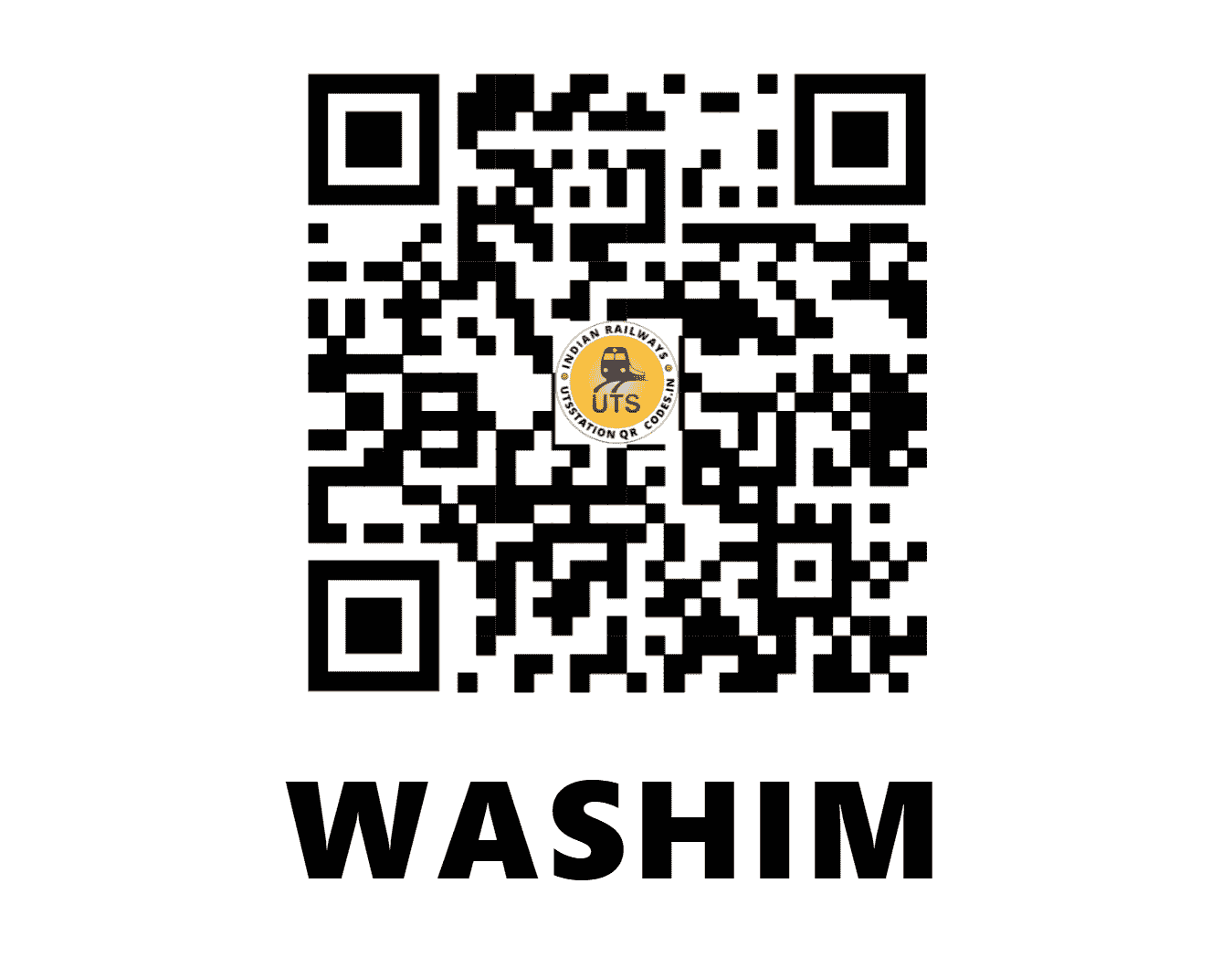 UTS QR Code for WASHIM - WHM - SC (MAHARASHTRA)