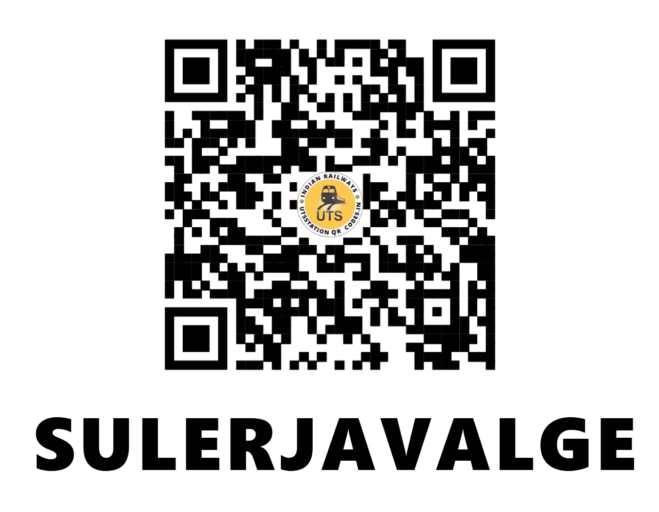 UTS QR Code for SULERJAVALGE - SLGE - SW (MAHARASHTRA)