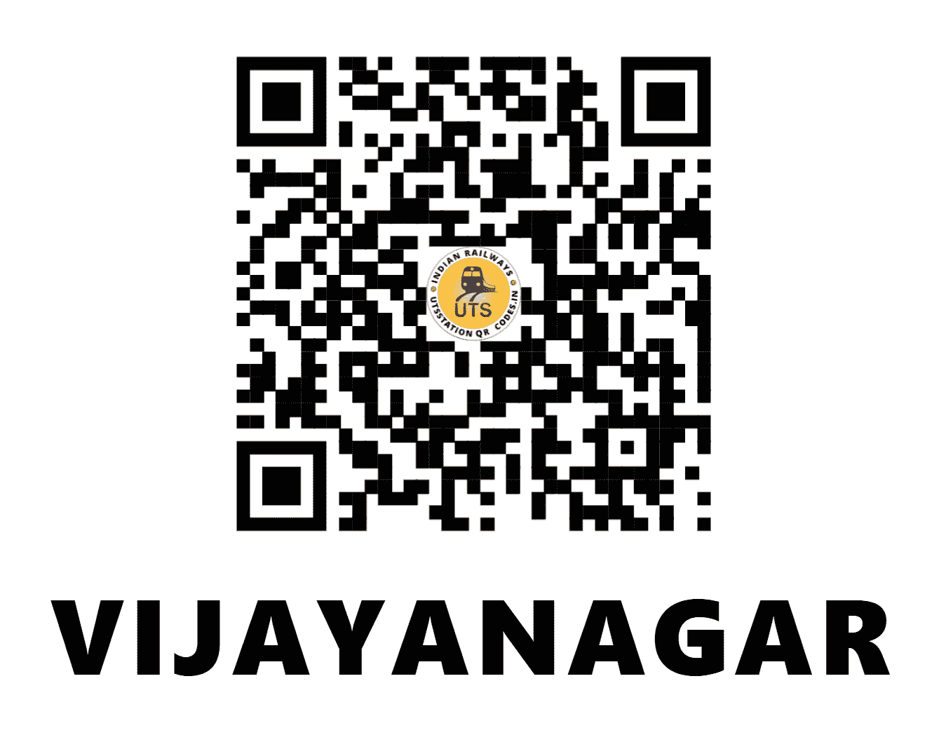 UTS QR Code for VIJAYANAGAR - VJR - SW (MAHARASHTRA)