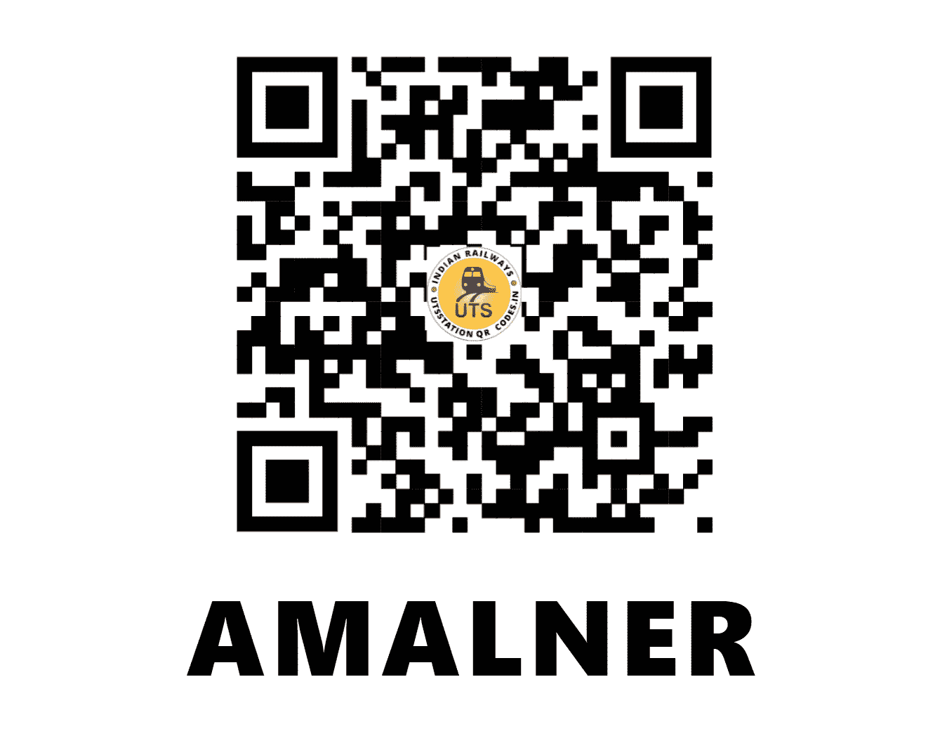UTS QR Code for AMALNER - AN - WR (MAHARASHTRA)