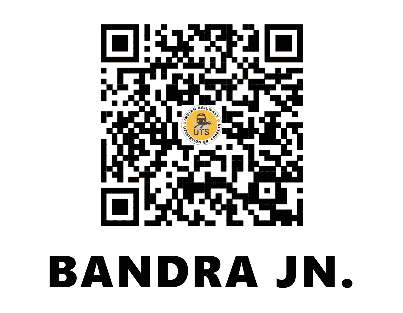 UTS QR Code for BANDRA JN. - BA - WR (MAHARASHTRA)