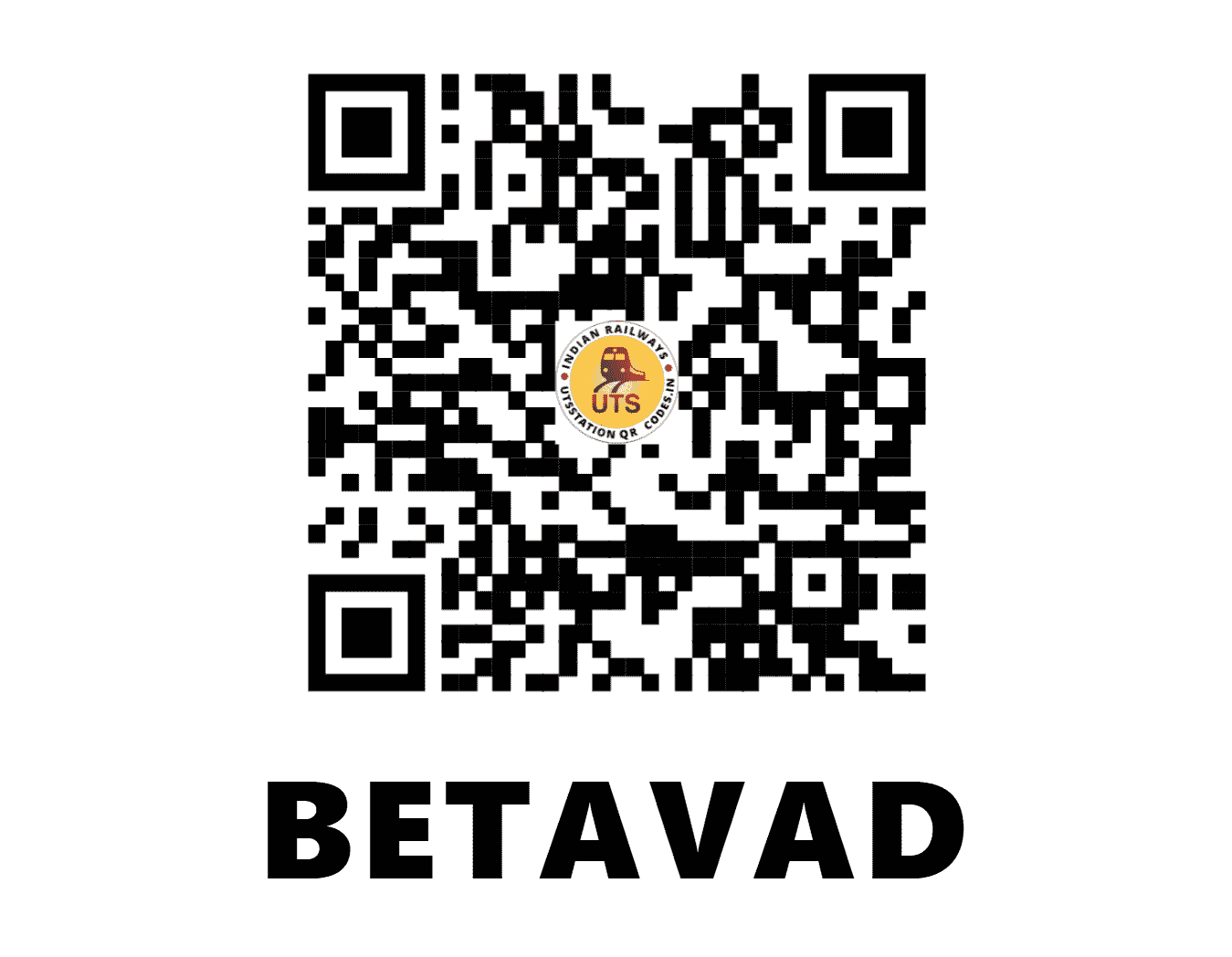 UTS QR Code for BETAVAD - BEW - WR (MAHARASHTRA)