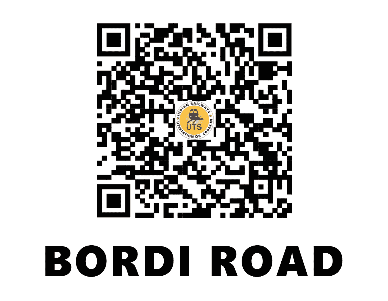 UTS QR Code for BORDI ROAD - BRRD - WR (MAHARASHTRA)