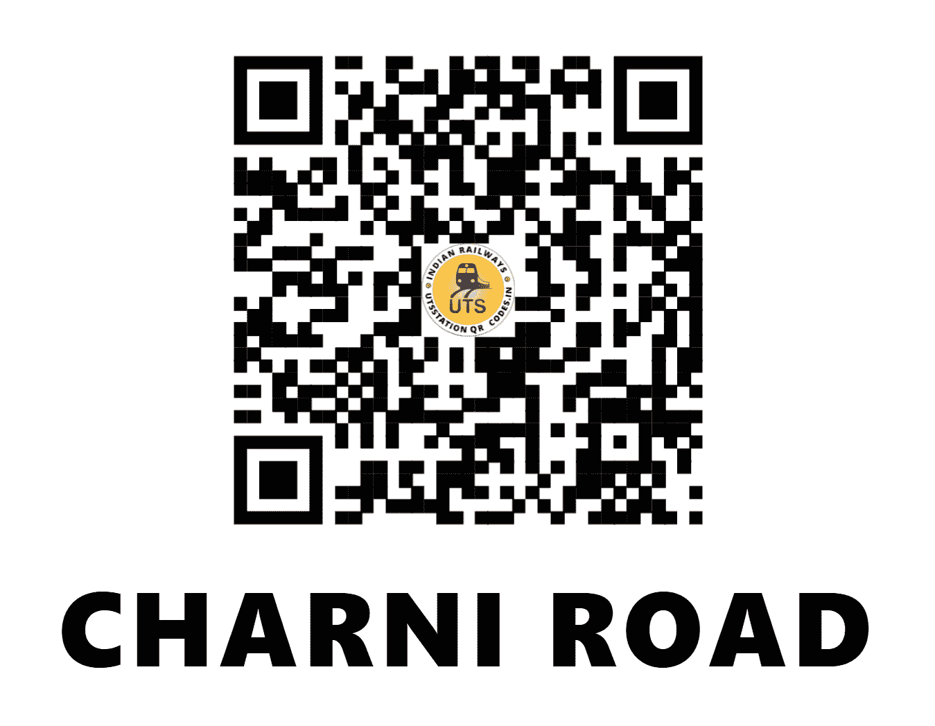 UTS QR Code for CHARNI ROAD - CYR - WR (MAHARASHTRA)