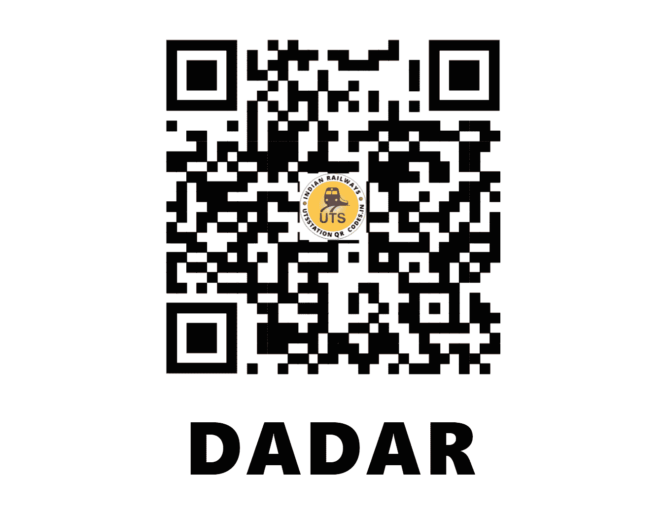 UTS QR Code for DADAR - DDR - WR (MAHARASHTRA)