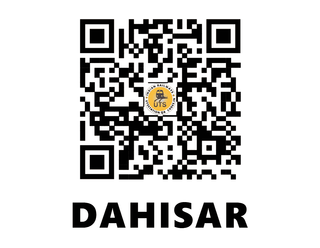 UTS QR Code for DAHISAR - DIC - WR (MAHARASHTRA)