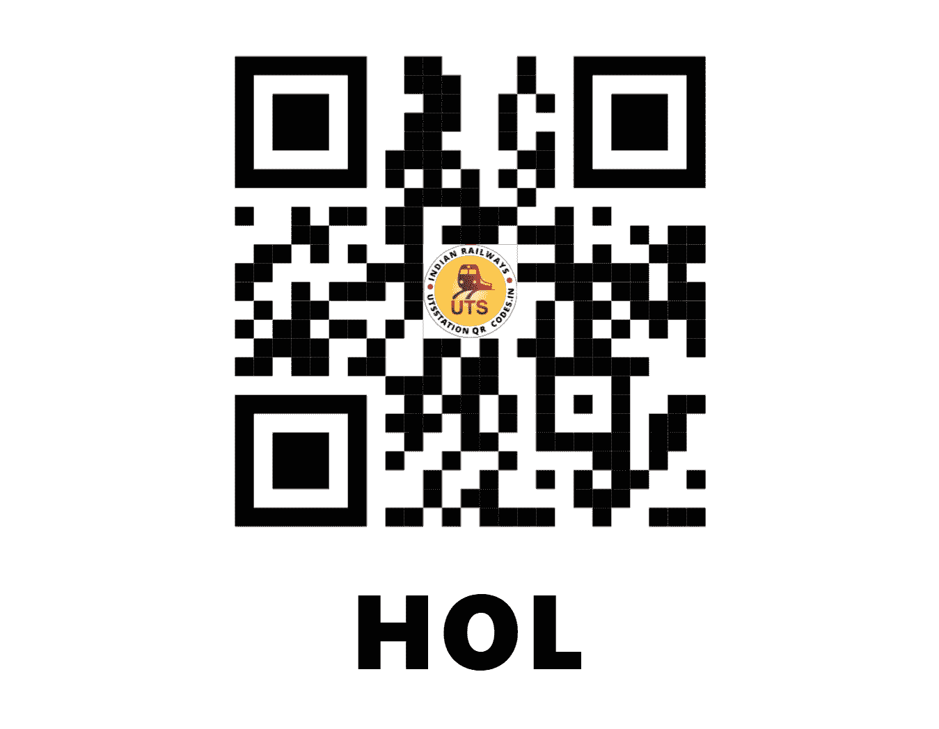UTS QR Code for HOL - HOL - WR (MAHARASHTRA)
