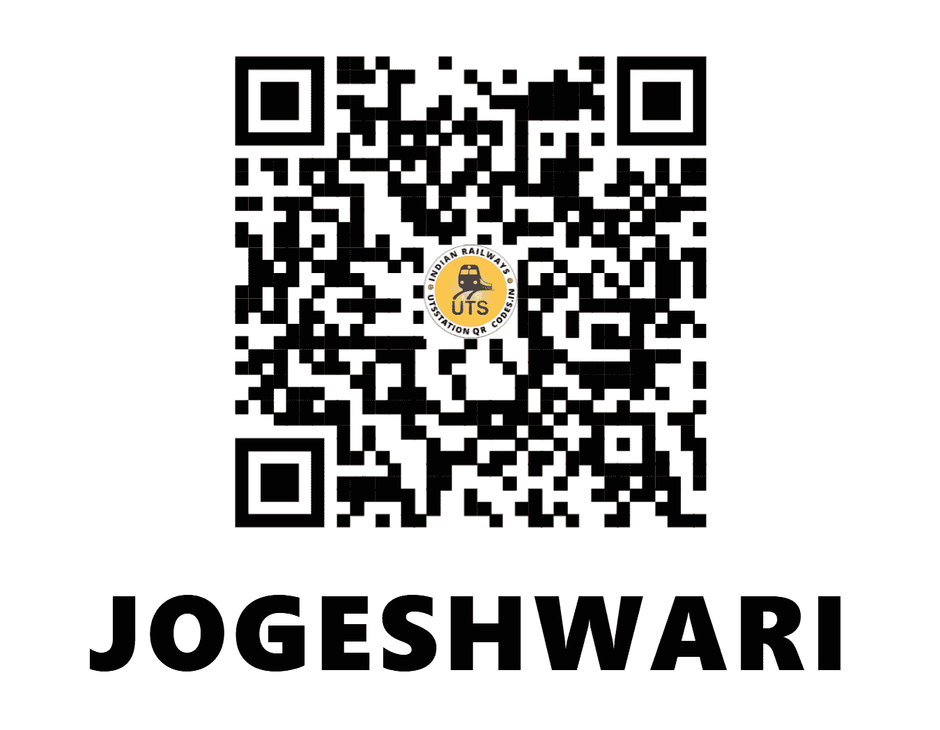 UTS QR Code for JOGESHWARI - JOS - WR (MAHARASHTRA)