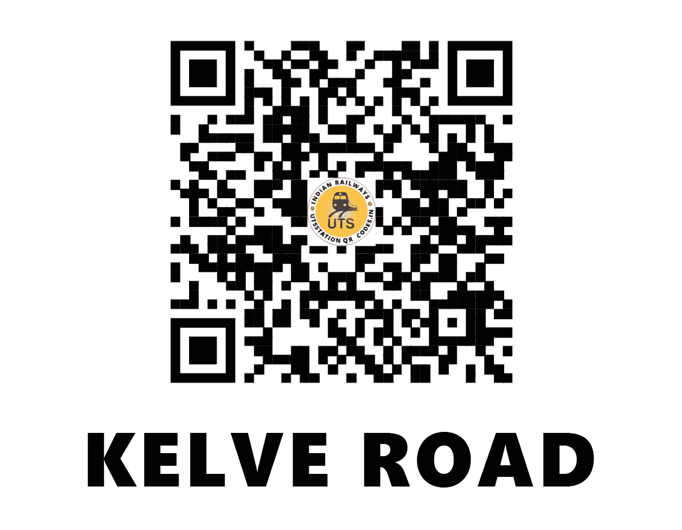 UTS QR Code for KELVE ROAD - KLV - WR (MAHARASHTRA)
